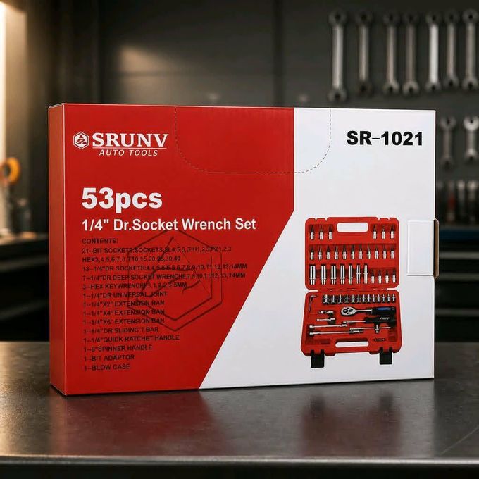 Coffret de Douilles et Embouts - 53 Pièces