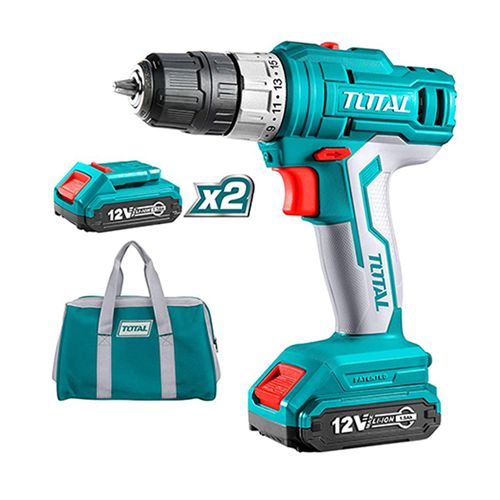 TOTAL Perceuse Sans Fil +bat Dans Sac 12 V TOTAL