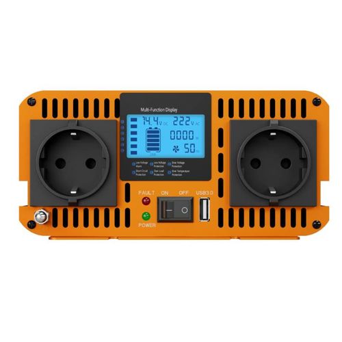 Nouveau Convertisseur de tension 12V à 230V Sinus Pure 3000W avec écran indicateur