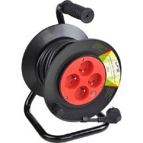 Enrouleur Rallonge 230V en polypropylène ininflammable Chantier 30 M