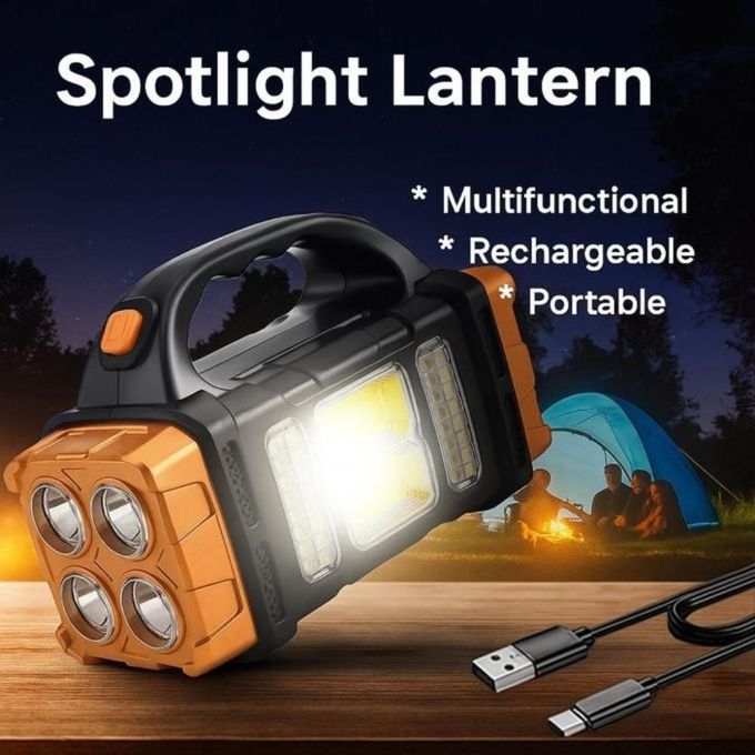 Lampe de Travail Solaire LED Rechargeable Haute Puissance