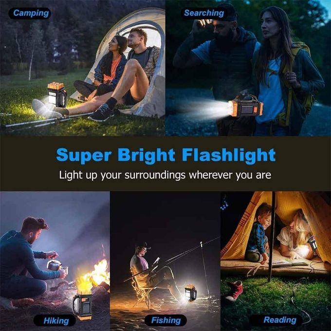 Lampe de Travail Solaire LED Rechargeable Haute Puissance