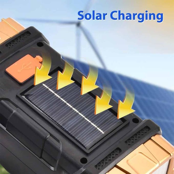 Lampe de Travail Solaire LED Rechargeable Haute Puissance