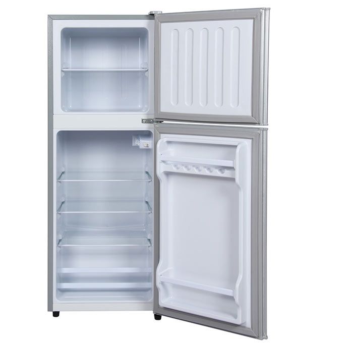 Nasco Refrigerateur Double Porte - NASF2-238FL-DS - 138Lt (90Lt+48Lt) - R600A - 220-240V - Dark Silver