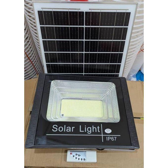 Projecteur Solaire Extérieur 500W + Panneau Photovoltaïque à Haute Conversion, Télécommande, Capteur d'allumage Automatique. Projecteur Solaire IP67 pour Éclairage, Jardin, Garage