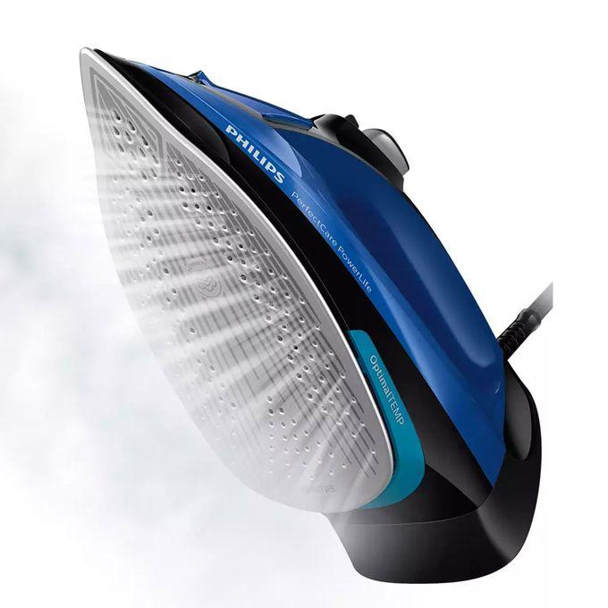 Philips Fer A Vapeur - 2500W - Semelle Steamglide+ - 100% Safe - Bleu