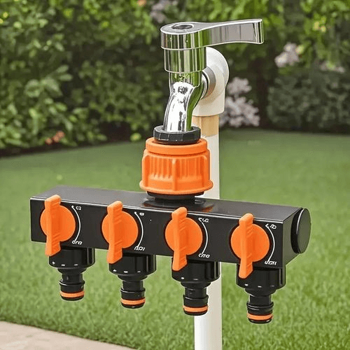 RÉPARTITEUR D'EAU DE JARDIN À 4 VOIES