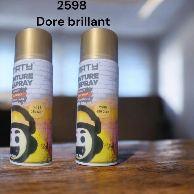 Maty Bombe spray peinture Doré brillant (2598)