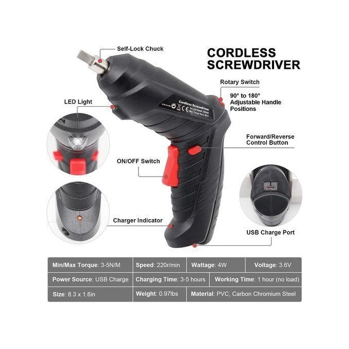 Perceuse Visseuse Sans Fil / Visseuse + 47 Accessoires
