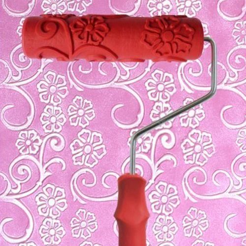 Rouleau De Peinture De Modèle De Fleur De Machine De Décoration De Mur De DIY En Plastique #1