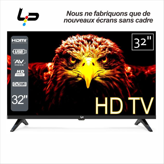 LP TV LED Digital 32 - Décodeur Intégré - HD - Régulateur de Tension - Noir - Garantie 12 Mois