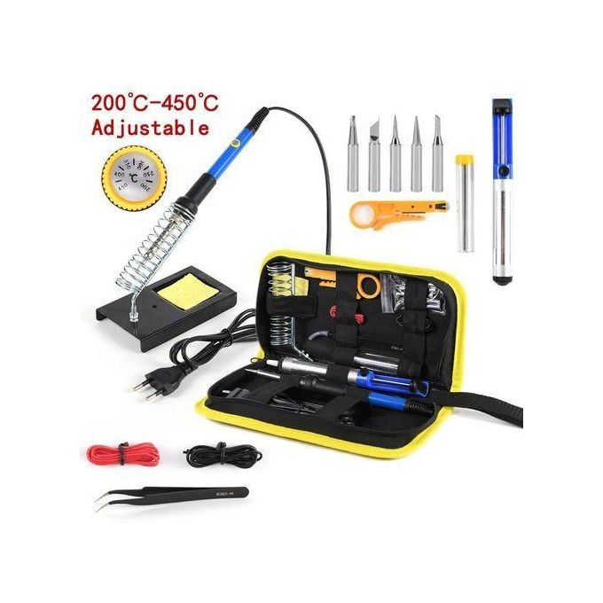poste à souder réglable, fer à souder 200–450 °C, kit de soudure, soudure électronique, outillage bricoleur