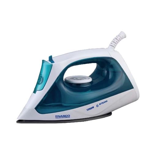 Nasco Fer à repasser à vapeur - 250ml - 1200W - NAS-2202C-DS - Bleu / Blanc - Garantie 1 Mois