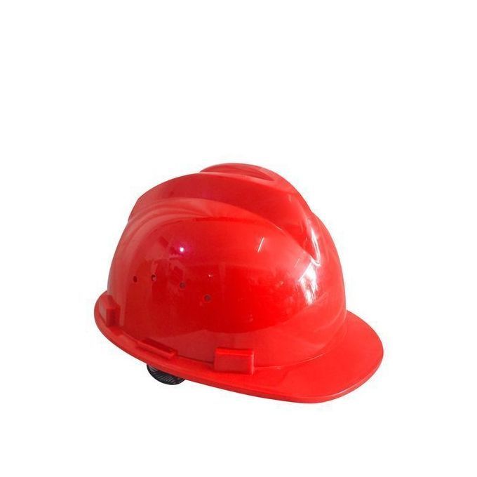 Casque De Chantier Avec Visière - Rouge