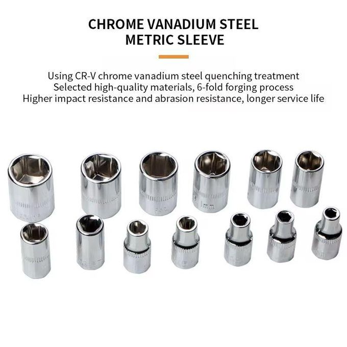 Kit De 53 Pièces De Clé à Douille Avec Tournevis