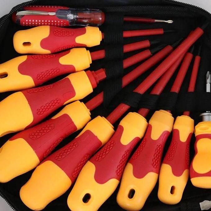 Lot De 10 Tournevis Pour Travaux Electrique, Bricolage